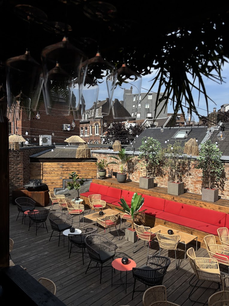 Vue rooftop sur Liège
